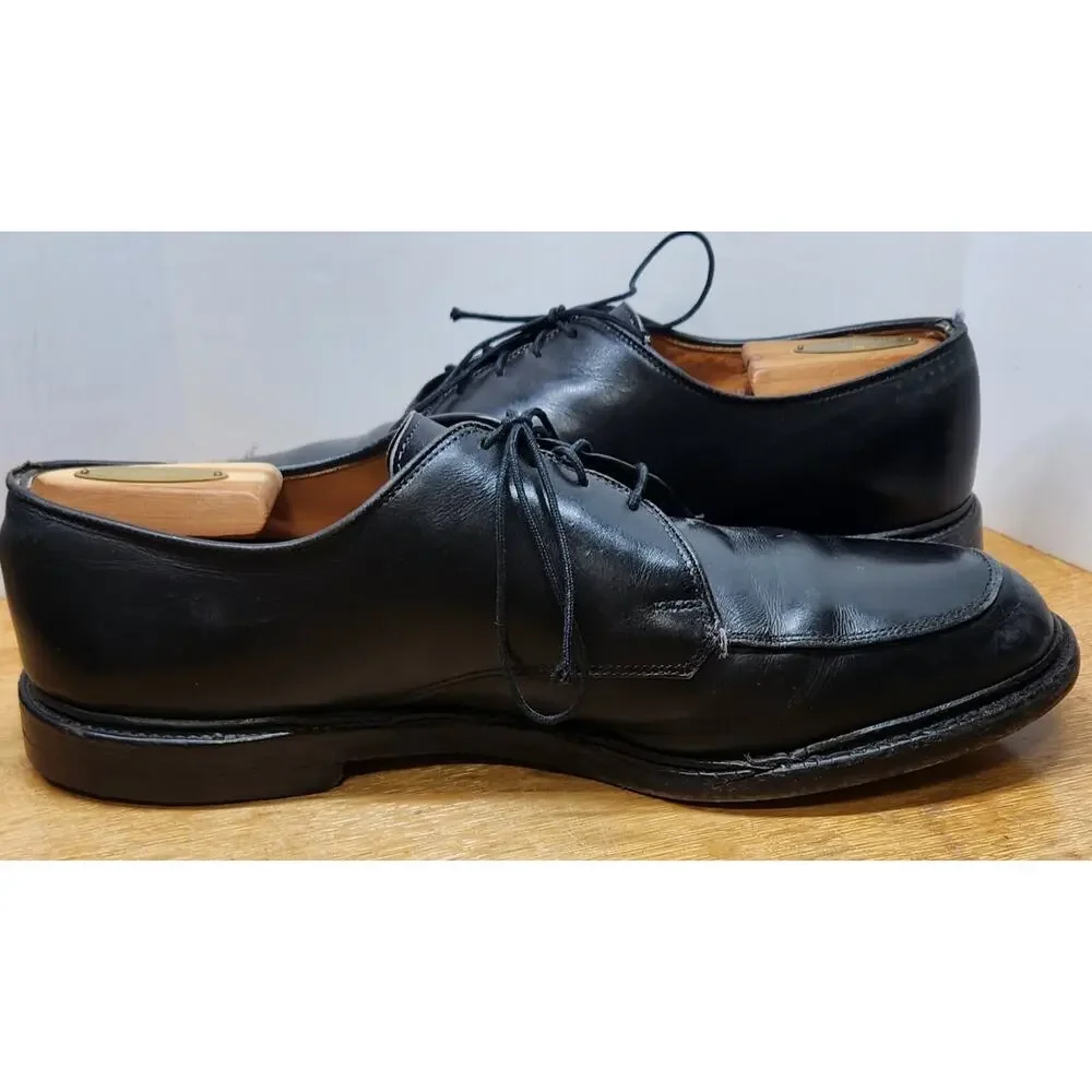 Allen Edmonds Brentwood black leather‎ Oxfords US 11D USA Made Needs Work Used